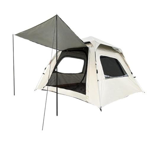 Tent for Camping Außenzelt, Vollautomatisches Tragbares Sonnenschutz-Lüftungszelt, EIN Raum, EIN Wohnzimmer, Tragbares Zelt Zelte (Color : White, Size : A) von LQVAIPT