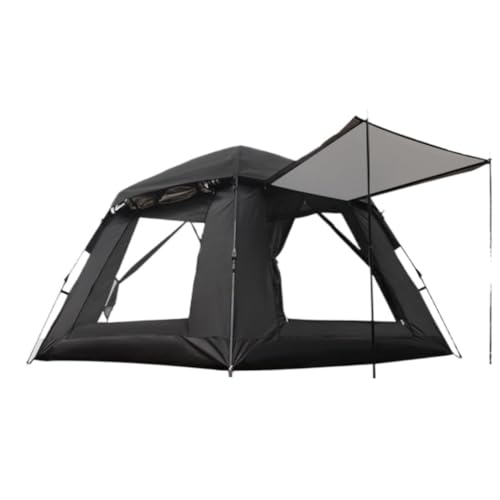 Tent for Camping Außenzelt Aus Vinyl, Tragbar Und Biegsam, Automatisches Camping, Nickerchen, Nacht, Strand, Zeltcamping Zelte (Color : Black, Size : A) von LQVAIPT