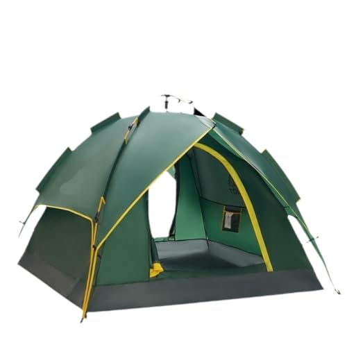 Tent for Camping Überdachungszelt Im Freien, Tragbares Picknick, Outdoor-Camping, Vollautomatisches Doppelschichtzelt, Reise-Verdunkelungszelt Zelte (Color : Green, Size : A) von LQVAIPT