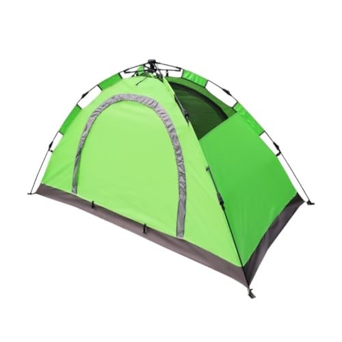 Tent for Camping Zelt, Regensicher, Automatisches Zelt, Ohne Aufbau, Schnell Zu Öffnen, Regensicher, Einzelzelt, Tragbar, for Angeln Im Freien Zelte (Color : Green, Size : A) von LQVAIPT