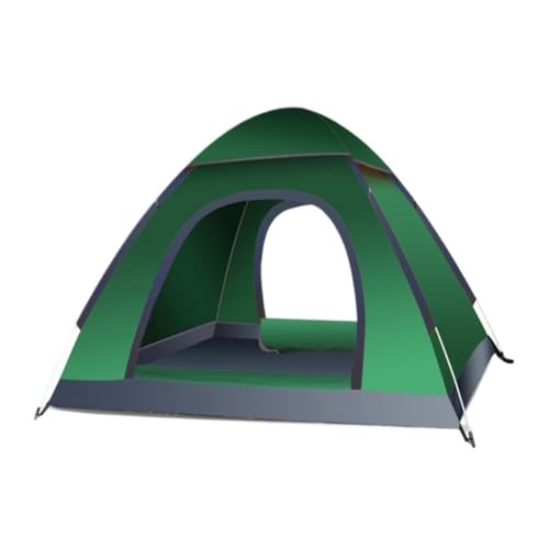 Tent for Camping Zelt, Schnell Zu Öffnendes Zelt, Vollautomatisches, Zusammenklappbares Camping-Außenzelt, Tragbares, Regensicheres Außenzelt, Markise Zelte (Color : Green, Size : A) von LQVAIPT
