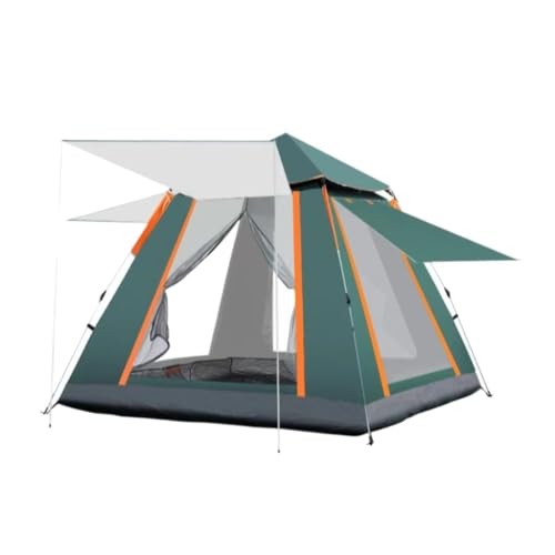 Tent for Camping Zelt Im Freien, Camping, Zusammenklappbar, Vollautomatisches Zelt, Sonnenschutz, Schnelles Öffnen, Belüftetes Zelt, Tragbares Zelt Zelte (Color : Green, Size : A) von LQVAIPT