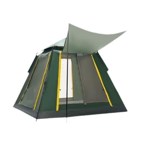 Tent for Camping Zelt Outdoor Camping Winddicht Zelt Camping Vollautomatische Doppelschicht Zelt Outdoor Tragbare Markise Zelte (Color : Green, Size : A) von LQVAIPT