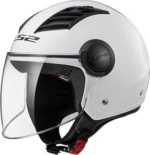 Airflow L OF562 Motorradhelm, robust S weiß von LS2