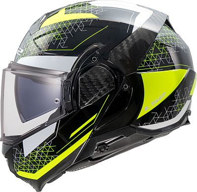 LS2 FF910 Advant II Astral, Modularhelm - Schwarz/Neon-Gelb - XS von LS2