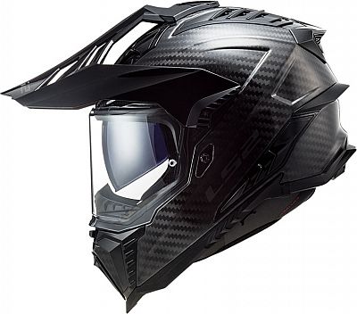 LS2 MX701 Explorer Carbon Solid, Endurohelm - Schwarz - XXL von LS2