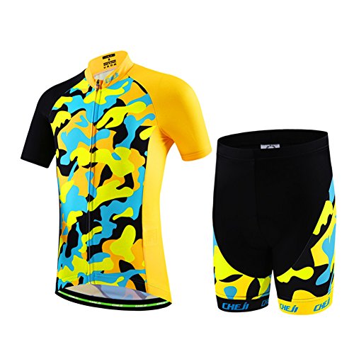 LSERVER-Kinder Radtrikot-Set (Fahrrad Trikot Kurzarm + Radhose) von LSERVER