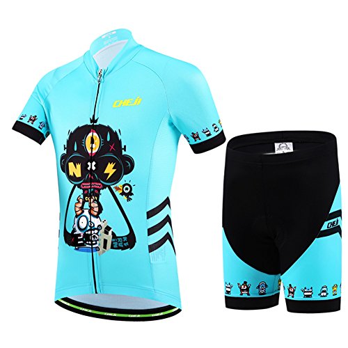 LSERVER-Kinder Radtrikot-Set (Fahrrad Trikot Kurzarm + Radhose) von LSERVER