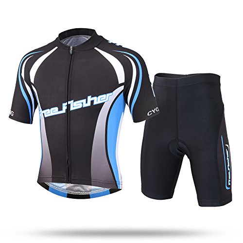 LSERVER-Kinder Radtrikot-Set (Fahrrad Trikot Kurzarm + Radhose) von LSERVER