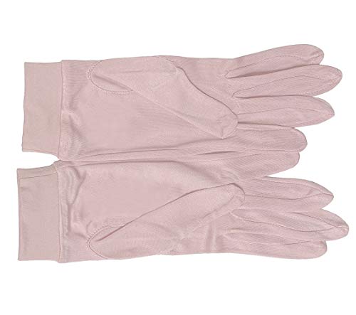 LSHARON Handschuhe aus 100 % Maulbeerseide, Thermofutter, Innenhandschuhe, Ski- und Fahrradhandschuhe, hellrosa, M von LSHARON