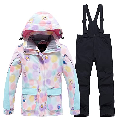 LSHDCER Mädchen Skianzug Kinder Schneeanzug mit Kapuze Warme Jungen Verdicken Skifahren Snowsuit Wasserdicht Winddicht Skijacke & Skihose, Bildfarbe K, 122-128 LSHDCER Mädchen Skianzug Kinder Schneeanzug mit Kapuze Warme Jungen Verdicken Skifahren Snowsuit Wasserdicht Winddicht Skijacke & Skihose, Bildfarbe K, 122-128 von LSHDCER