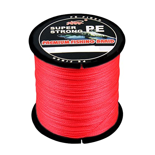 LSHEL Geflochtene Angelschnur 4 Fach Braided Fishing Line 300m, Rot, 2.5# 0.26mm/13.6kg/30lb LSHEL Geflochtene Angelschnur 4 Fach Braided Fishing Line 300m, Rot, 2.5# 0.26mm/13.6kg/30lb von LSHEL