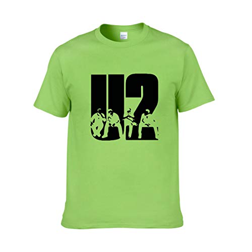 LSJTZ Rockband U2 Persönlichkeit Druck kurzärmeliges Baumwoll Bequeme lose eine Vielzahl von Farben,3,S von LSJTZ