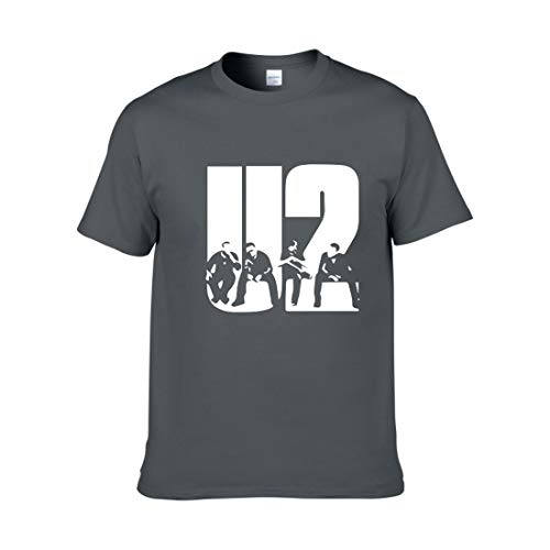 LSJTZ Rockband U2 Persönlichkeit Druck kurzärmeliges Baumwoll Bequeme lose eine Vielzahl von Farben,8,L von LSJTZ