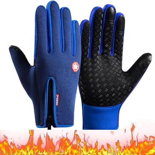 LSNTUU Freezer Thermo Handschuhe, Freezer Thermo-Handschuhe, Freezer Pro Handschuhe,Wind & wasserdichte Wärmehandschuhe Mit Wasserabweisender Beschichtung Und Touchscreen-Funktion (M,E) von LSNTUU