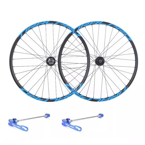 Mountainbike Laufradsatz 26 27.5 29 Zoll Scheibenbremse Räder Quasi Vakuumfelgen MTB Vorderrad Hinterradsatz QR 8 9 10 11 Gang Kassettenlagernaben (Color : Black-Blue, Size : 29inch) von LSRRYD