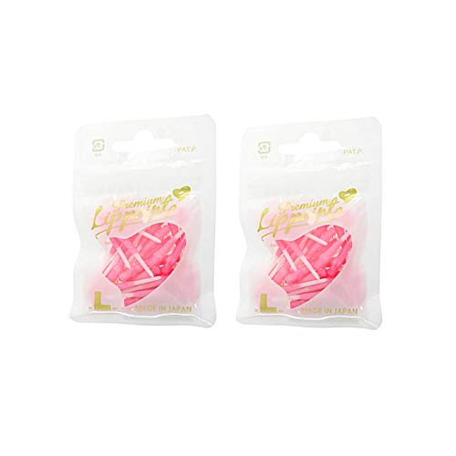 LSTYLE Dartspitzen: Premium Lippoint – Dartspitzen mit weicher Spitze – 2BA Gewinde – 2-farbig rosa 2er-Pack von LSTYLE