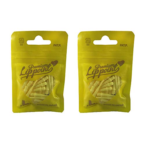LSTYLE Dartspitzen: Premium Lippoint - Soft Tip Points - 2BA Standardgewinde - Gelb 2er-Pack von LSTYLE