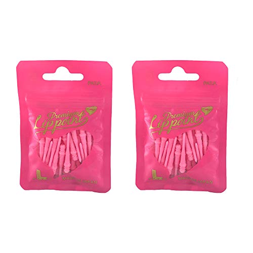 LSTYLE Dartspitzen: Premium Lippoint – 2er-Pack – 2BA Standardgewinde Soft Tip Dart Points – Pink von LSTYLE