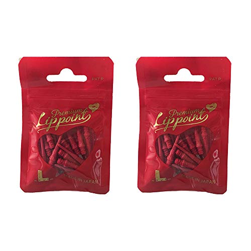 LSTYLE Dartspitzen: Premium Lippoint - Soft Tip Points - 2BA Standardgewinde - Rot 2er-Pack von LSTYLE