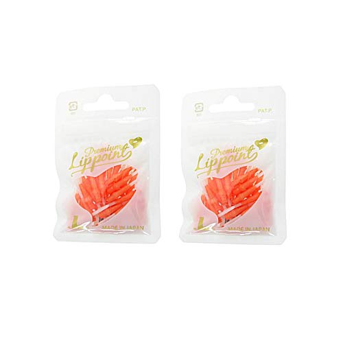 LSTYLE Dartspitzen: Premium Lippoint – Dartspitzen mit weicher Spitze – 2BA Gewinde – 2-farbig orange 2er-Pack von LSTYLE