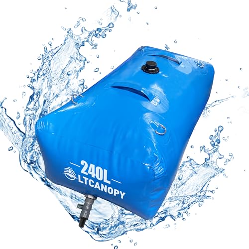 LTCANOPY Wasserspeicherblase, große Kapazität Faltbarer Wasserblasentanks, zusammenklappbar Wassertank,Tragbare Wasserblase,feuerbekämpfend landwirtschaftliche Nutzung 52.7Gallone (240Liter) … von LTCANOPY