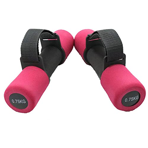 LTLCLZ 2Teiliges Hantelset Verstellbare Handschlaufen Rutschfester Griff Krafttraining 1.5Kg Yoga Trainingshantelausrüstung Für Frauen von LTLCLZ