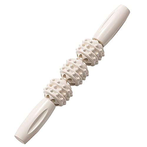 LTLCLZ Yoga Massage Roller Stick Anti Cellulite Trigger Point Stick Muscle Roller Relax Massage Für Fuß Gesicht Bein Abnehmen,Weiß,A von LTLCLZ