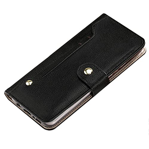 LTLGHY 13pro 15,5 cm (6,1 Zoll) Brieftaschen-Schutzhülle für iPhone 13 Mini/13/13 Pro/13 Pro Max, PU-Leder, magnetisch, mit Kartenschlitz, Ständer, stoßfest, Schwarz von LTLGHY