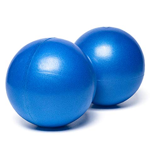 LTWHOME Yoga 8"/20cm Blauer Ball Gymnastikball Over Ball Bender(2 Stück) von LTWHOME