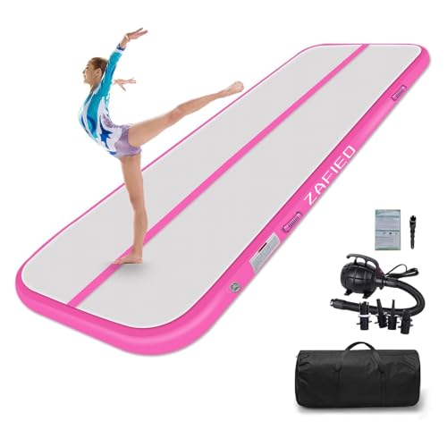 Air Matte Track, Gymnastikmatte 3/4/5/6m Turnmatte Aufblasbar Tumbling Matten mit Pumpe Trainingsmatte Fitnessmatte Yogamatte für Zuhause Outdoor von LUBAKED