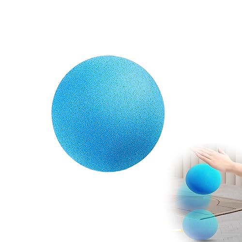 LUCKKY Silent Basketball, Uncoated High-Density Foam Ball with Mute, Unbeschichteter Schaumstoffball, Trainings Basketbal, Indoor &Outdoor Sponge Ball Playground Ball Dodge Ball (18CM, Blau) von LUCKKY