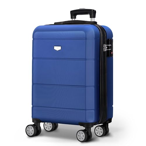 LUGG Reisekoffer-Set – Jetset 3-teiliges Hartschalengepäck, 50,8 cm 63,5 cm, 29 stark und leicht mit sicherem TSA-Schloss, Glatte 360°-Räder, Innentaschen, von Fluggesellschaften zugelassen, blau, 51 von LUGG