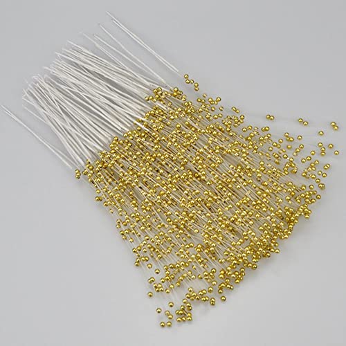 LUMoony 100Pcs 25cm Perlenkette Deko Angelschnur Perlenband Künstliche Perlen Girlande Dekoration Bordüre Perlengirlande Kunstblumen für Hochzeiten, Blumenstrauß-Deko DIY Party Home Decoration von LUMoony