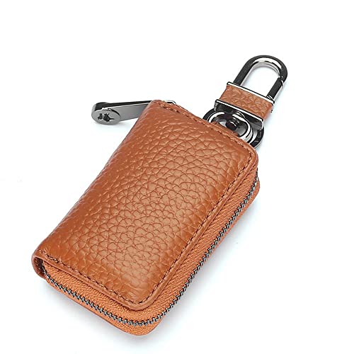 LUMoony 1Pcs Auto Schlüsselanhänger Tasche Portemonnaie klein Geldbeutel Schlüsseltasche Schlüsseletui Schlüsseltasche Auto-Schlüssel-Anhänger Echt Leder Autoschlüssel Abdeckung von LUMoony