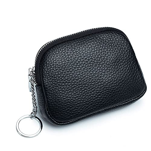 LUMoony 1Pcs Purse Leather Portable Mini Purse with Zipper Coin Pouch Wallet PU Purse Mini Purse Small Purse for Women and Teenage Girls von LUMoony