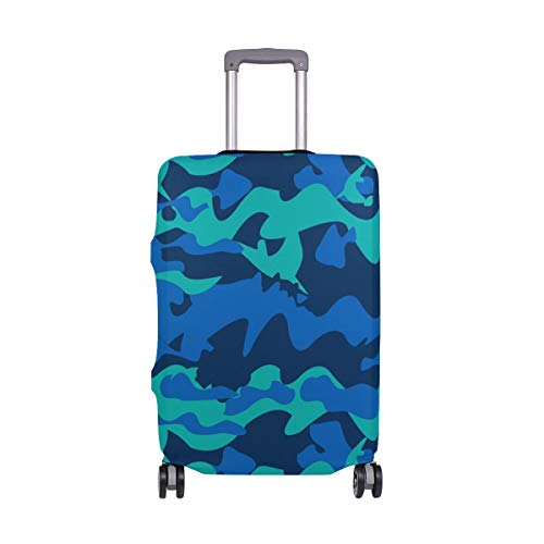 LUNLUMO Suicase Abdeckung für Gepäck, Camouflage, Meeresfarben, 1, L 26-28 in von LUNLUMO