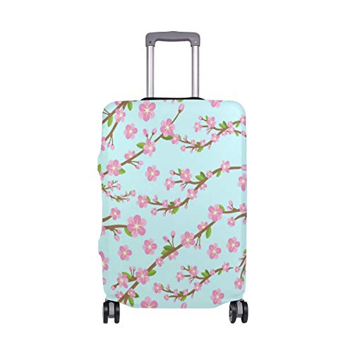 LUNLUMO Suicase Abdeckung für Gepäck, Kirschblüten-Design, nur Abdeckung, 1, M 22-24 in von LUNLUMO
