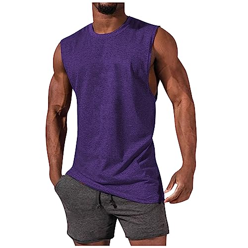 Businesshemden FüR Herren Herren Hemd Langarm Regular Fit Sport Shirts FüR Herren WeißE Tshirts Herren 10Er Pack T-Shirt Herren 3XL Hemd Langarm MäNner Workout Shirt Shirt ÄRmellos MäNner (Lila, M) von LUNULE