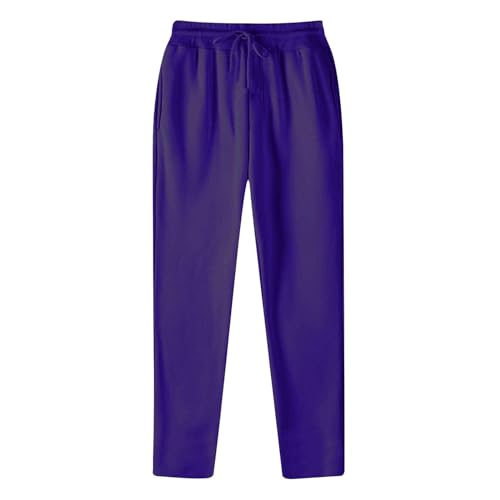 Trainingshose Herren Hose Sommer Einfarbig Sporthose Mit Tasche Regular Fit Lange Freizeithose Casual Leicht Outdoorhose Cargo Cargohosen Für von LUNULE