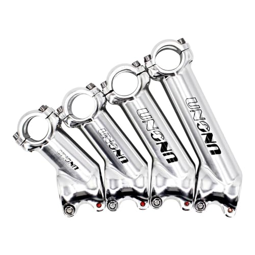LUOKEKE Lenkervorbau 1 Pcs Bike Stem Ultraleicht Silber Fahrrad Stem Lenker Riser 35 Grad 25.4/31,8 MM Fahrrad Vorbau(31.8x70mm) von LUOKEKE