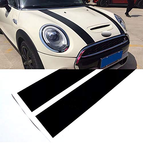 LUVCARPB Car Stripes Hood Aufkleber Cover Decal, passend für BMW Mini Cooper R50 R53 R56 R55 von LUVCARPB