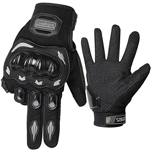 LVNRIDS 1 Paar Sport-Motorrad-Handschuhe Vollfinger-Touchscreen-Schutzhandschuhe Schwarz M von LVNRIDS