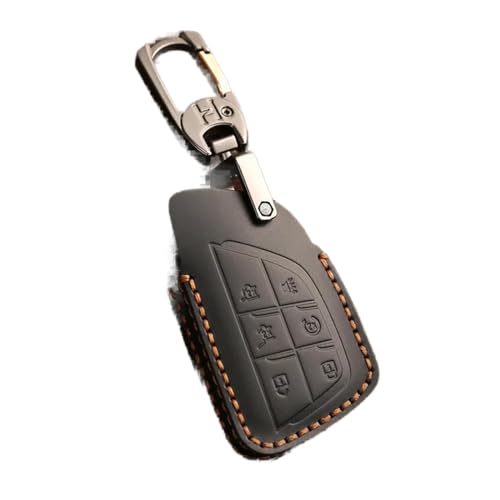 LXHZNB Leder-Autoschlüssel-Hülle, Schlüsselanhänger-Zubehör, Schlüsselanhänger-Halter-Tasche, für Chevrolet Tahoe Suburban, für GMC Yukon, für Buick Envision S Plus Avenir von LXHZNB