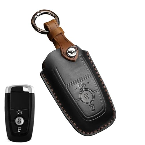 LXHZNB Leder-Autoschlüssel-Hülle, Schlüsselanhänger-Zubehör, Schlüsselanhänger-Halter-Tasche, für Hyundai Tucson Solaris Sonata Hybrid Nexo Nx4 Grand Santa von LXHZNB