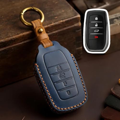 LXHZNB Leder-Autoschlüssel-Hülle, Schlüsselanhänger-Zubehör, Schlüsselanhänger-Halter-Tasche, für Toyota Alphard Vellfire Sienna Senna von LXHZNB