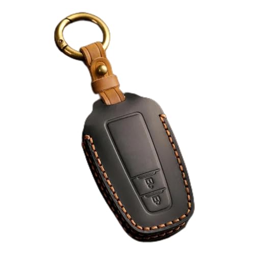 LXHZNB Leder-Autoschlüssel-Hülle, Schlüsselanhänger-Zubehör, Schlüsselanhänger-Halter-Tasche, für Toyota Corolla Prius Camry CHR C-HR RAV4 Altis Land Cruiser Prado von LXHZNB