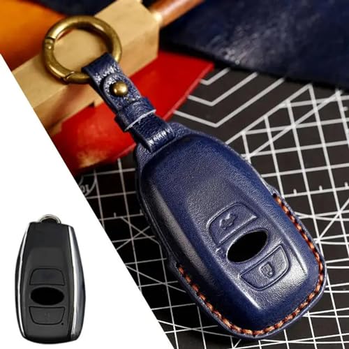 LXHZNB Leder-Autoschlüsselhülle, Schlüsselanhänger-Zubehör, Schlüsselanhänger-Halter-Tasche, für Subaru Forester WRX BRZ Legacy Outback Impreza von LXHZNB