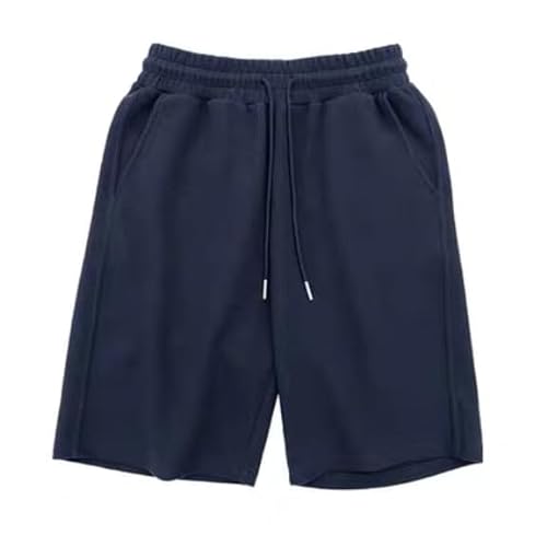LXJYDN Kurze Hose Männer Einfache Riemchen -Waffelshorts, Lässige Und Komfortable Plus -Size -Shorts-Navy Blau-3Xl von LXJYDN