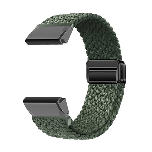 Nylon Armband Kompatibel mit Garmin Descent MK1/MK2/MK2i,Sport Elastisches Nylon Stoff Ersatzband für Garmin Descent MK1/MK2/MK2i Band und Magnet Schnalle für Garmin Descent MK1/MK2 (8) von LXURY